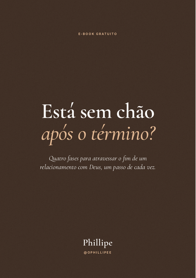 Capa do e-book Está sem chão após o término?, de Phillipe